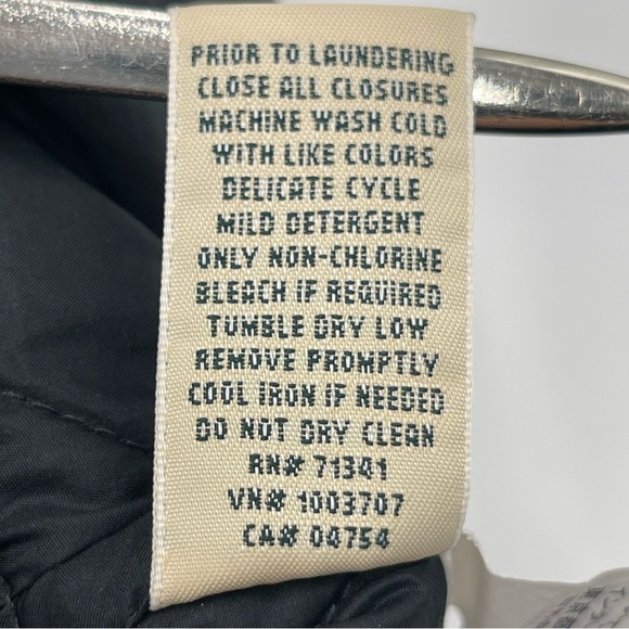 LL Bean Lightweight Quilted Chore Coat Women Small Black Jacket Barn Utility - Picture 12 of 15